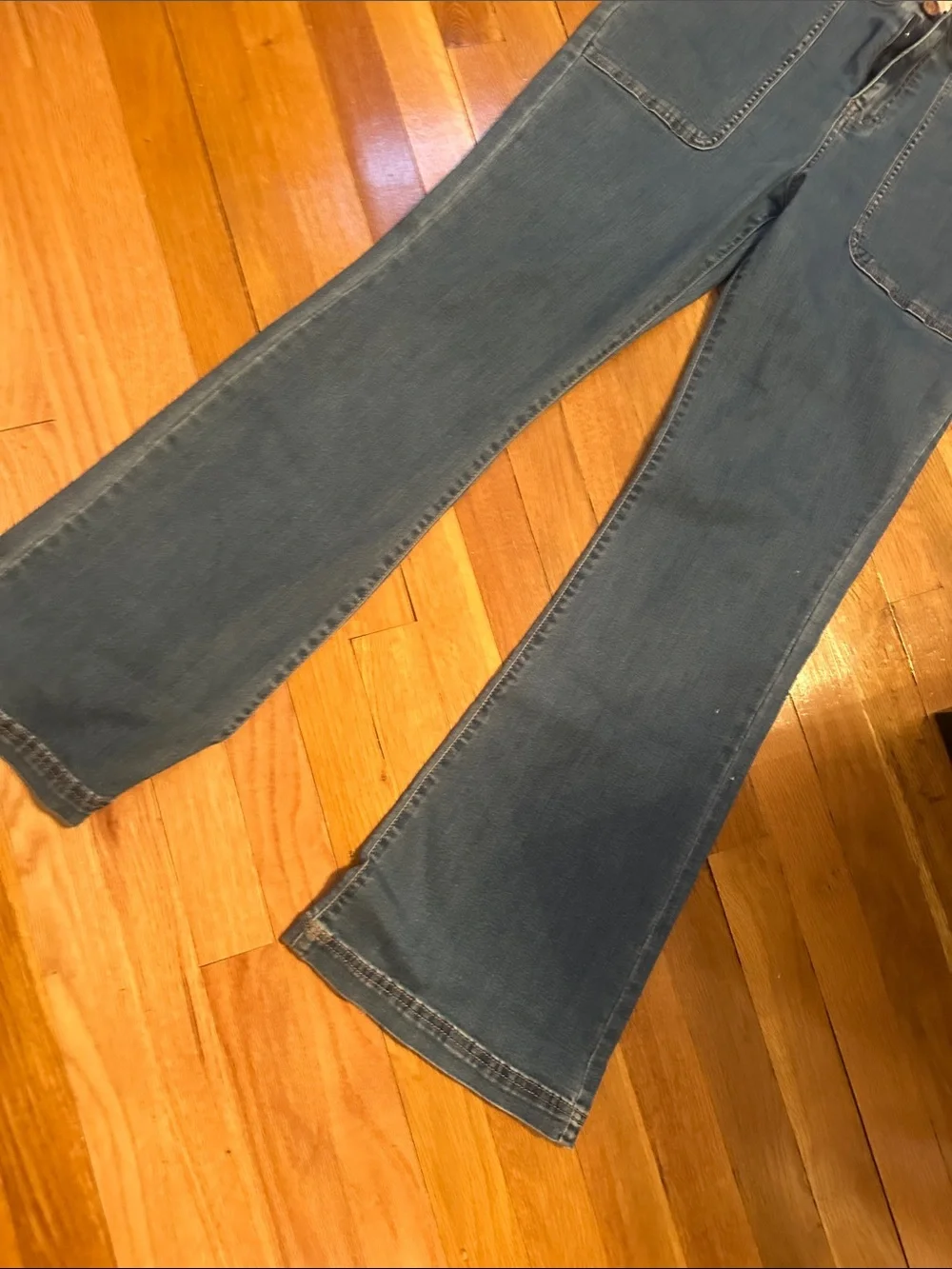 Knox Rose Wide-Leg Jeans in Medium Blue